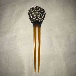 Antique Art Noveau Ornate Hair Comb/Pin